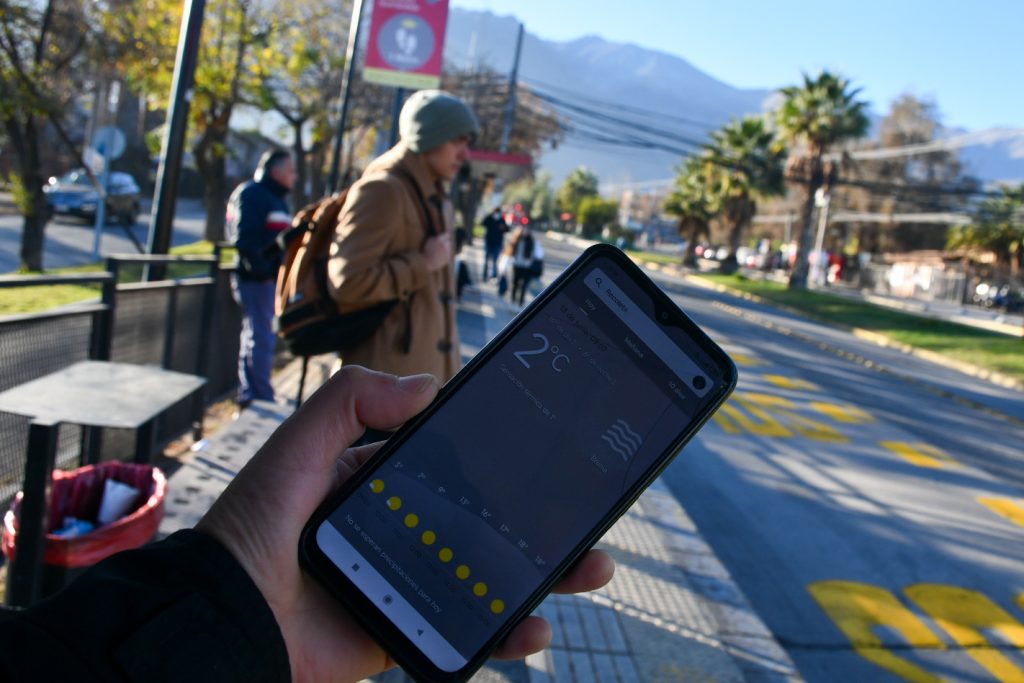 Ola polar tras lluvia en Santiago Estos serán los días más fríos de