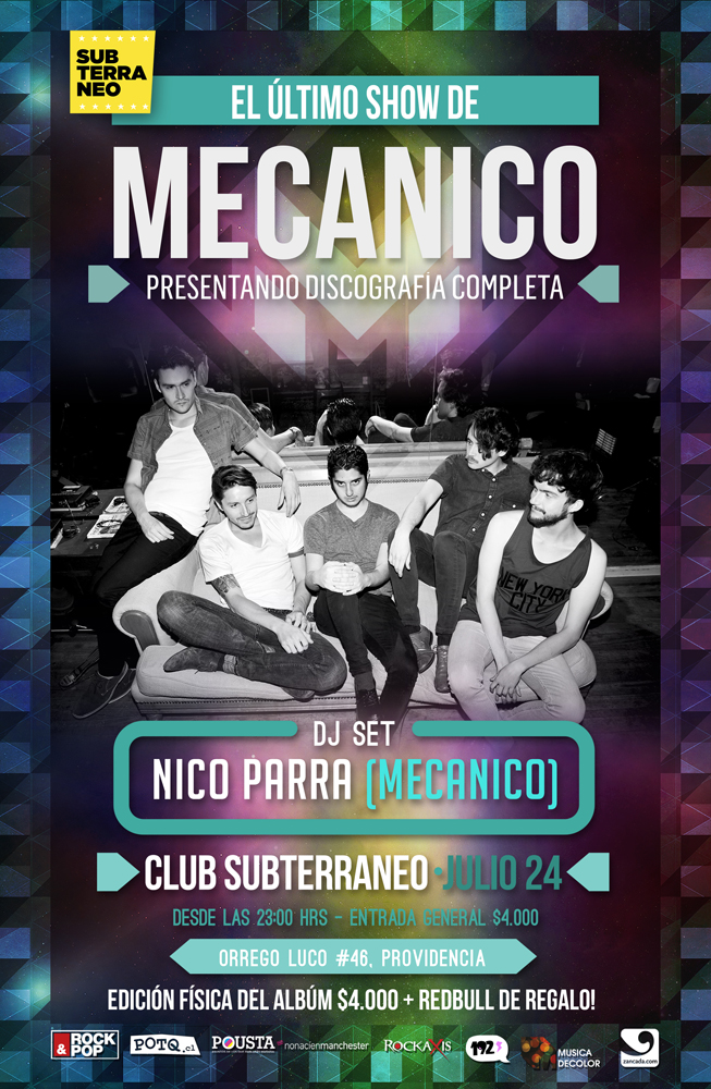 El último show de Mecanico Afiche (Vertical M)