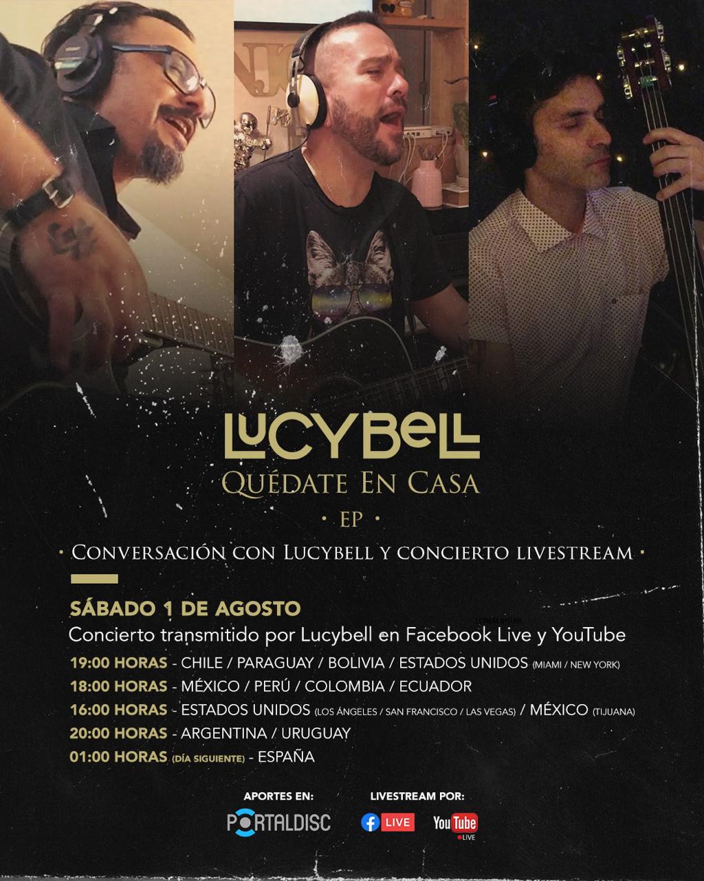 Lucybell Anuncia Live Stream Para Este Sábado 1 De Agosto — Rock&Pop