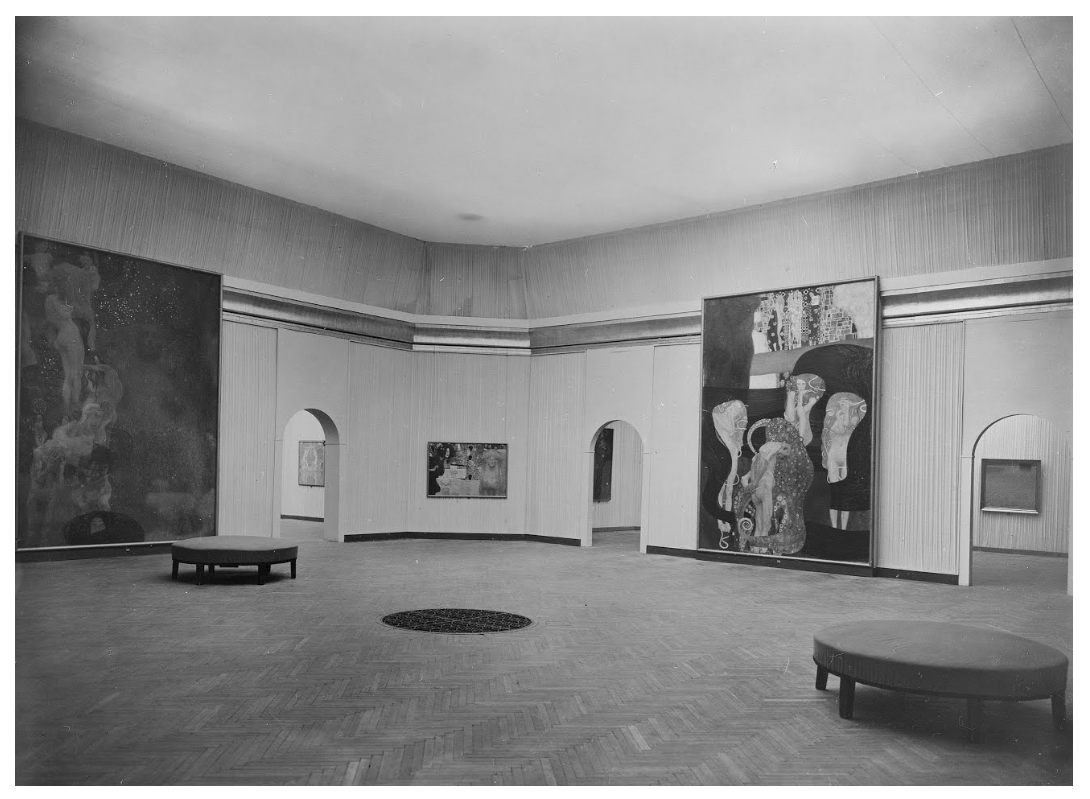 Las Pinturas De Las Facultades En Exhibición En La 99va Secesión De Viena, 1928 Handwerkliches Lichtbild Julius Scherb1928