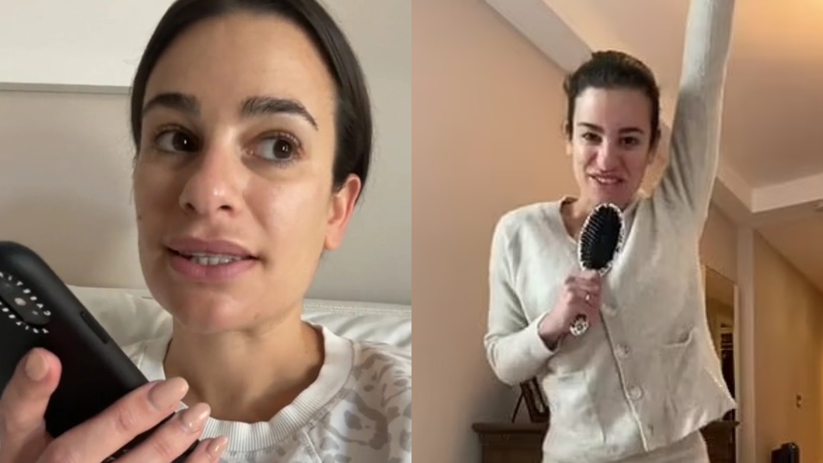 Lea Michele se burla de teor a de que no sabe leer con un TikTok