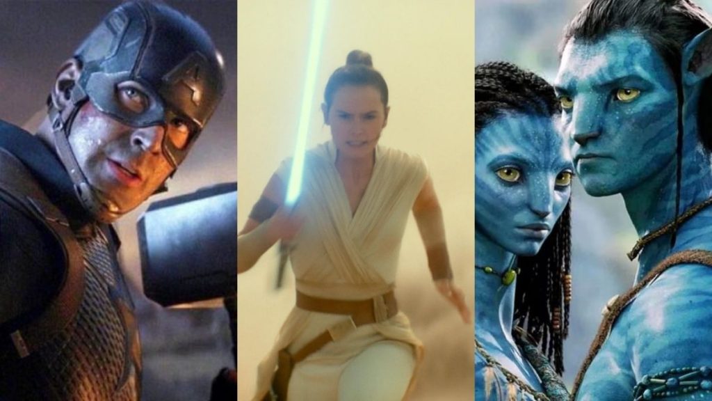 Películas disney avatar star wars marvel avengers