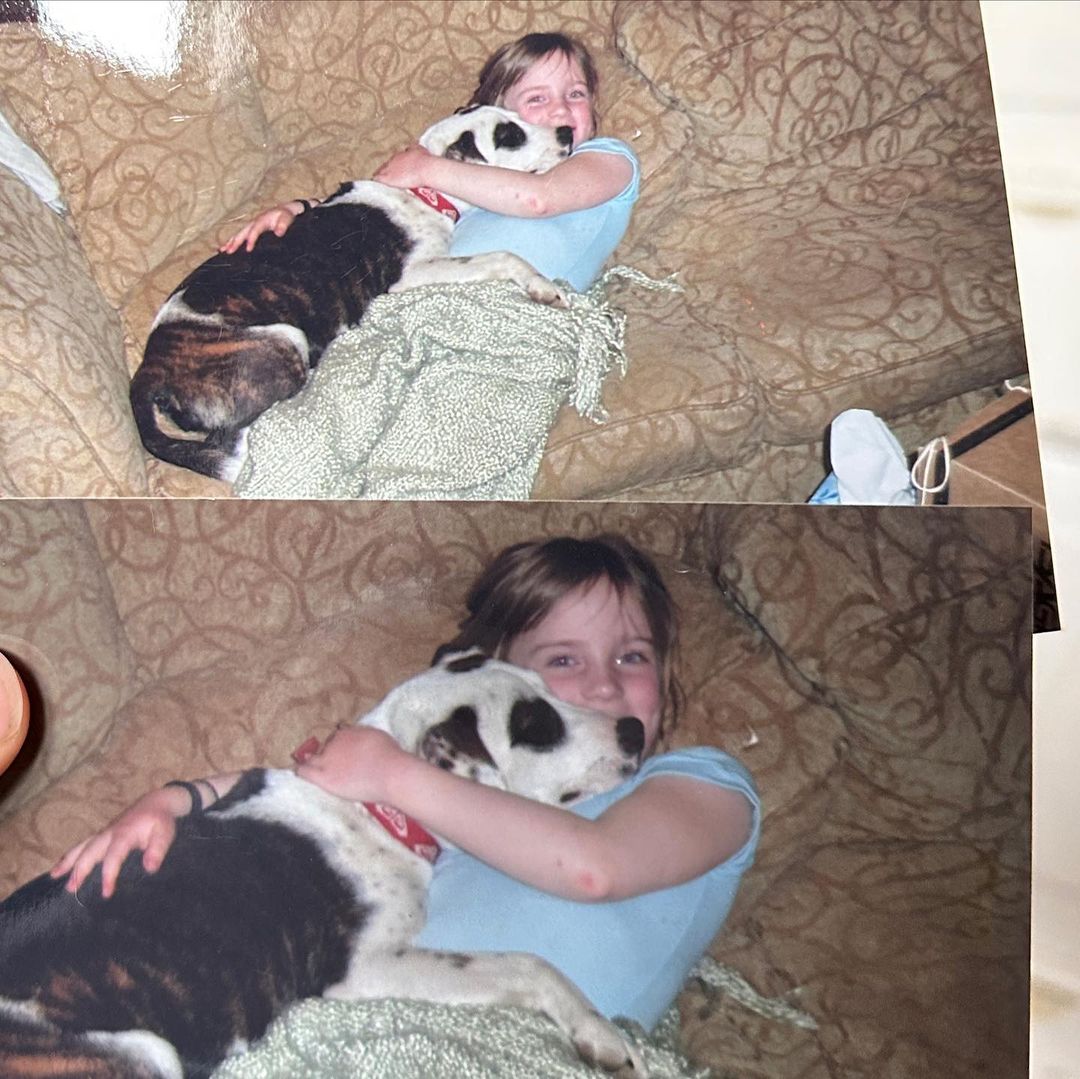 Billie Eilish con Pepper. Fuente: Instagram.