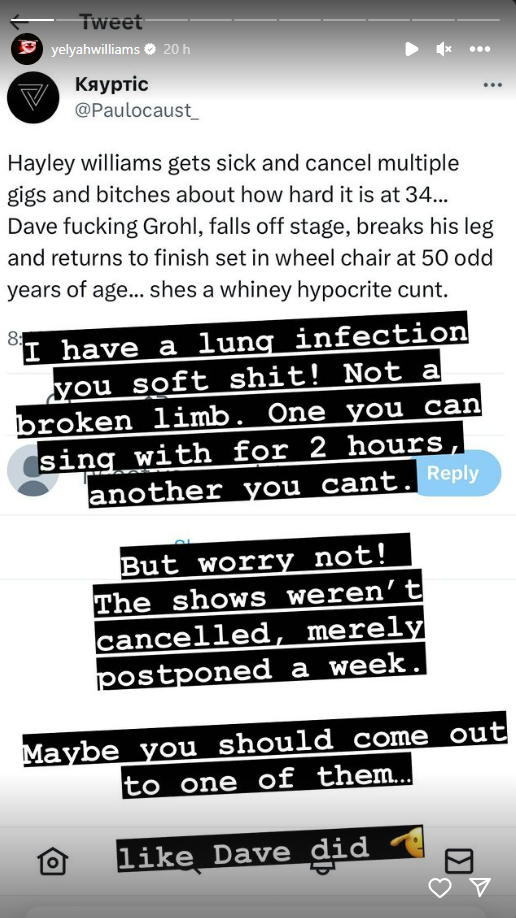 Hayley Williams Responde A Los Incel Que La Criticaron Por Posponer Conciertos De Paramore