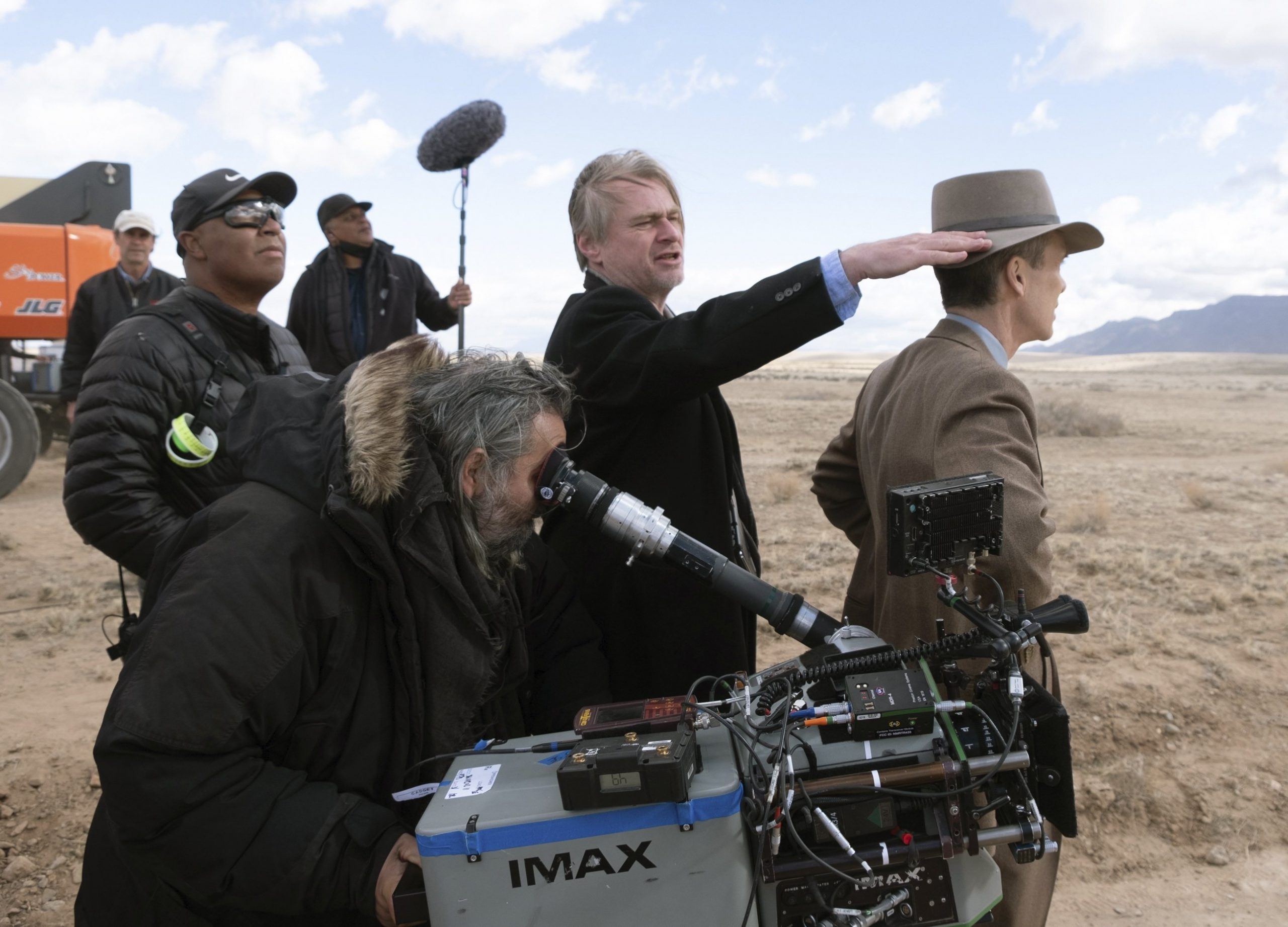 Christopher Nolan grabando Oppenheimer