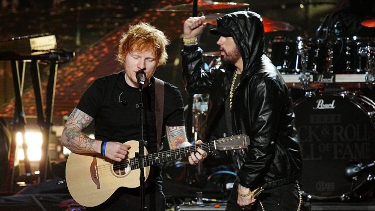 Eminem y Ed Sheeran referencial