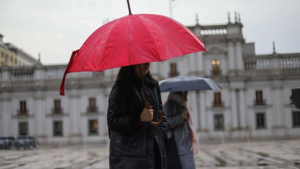 Lluvia en Santiago