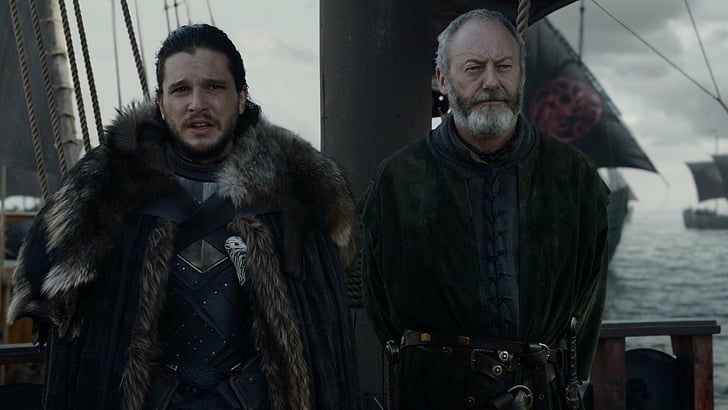 Jon Snow y Davos