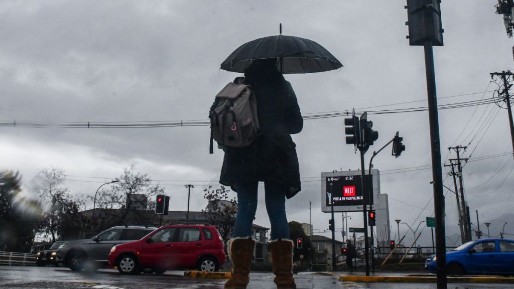 Lluvia en Santiago