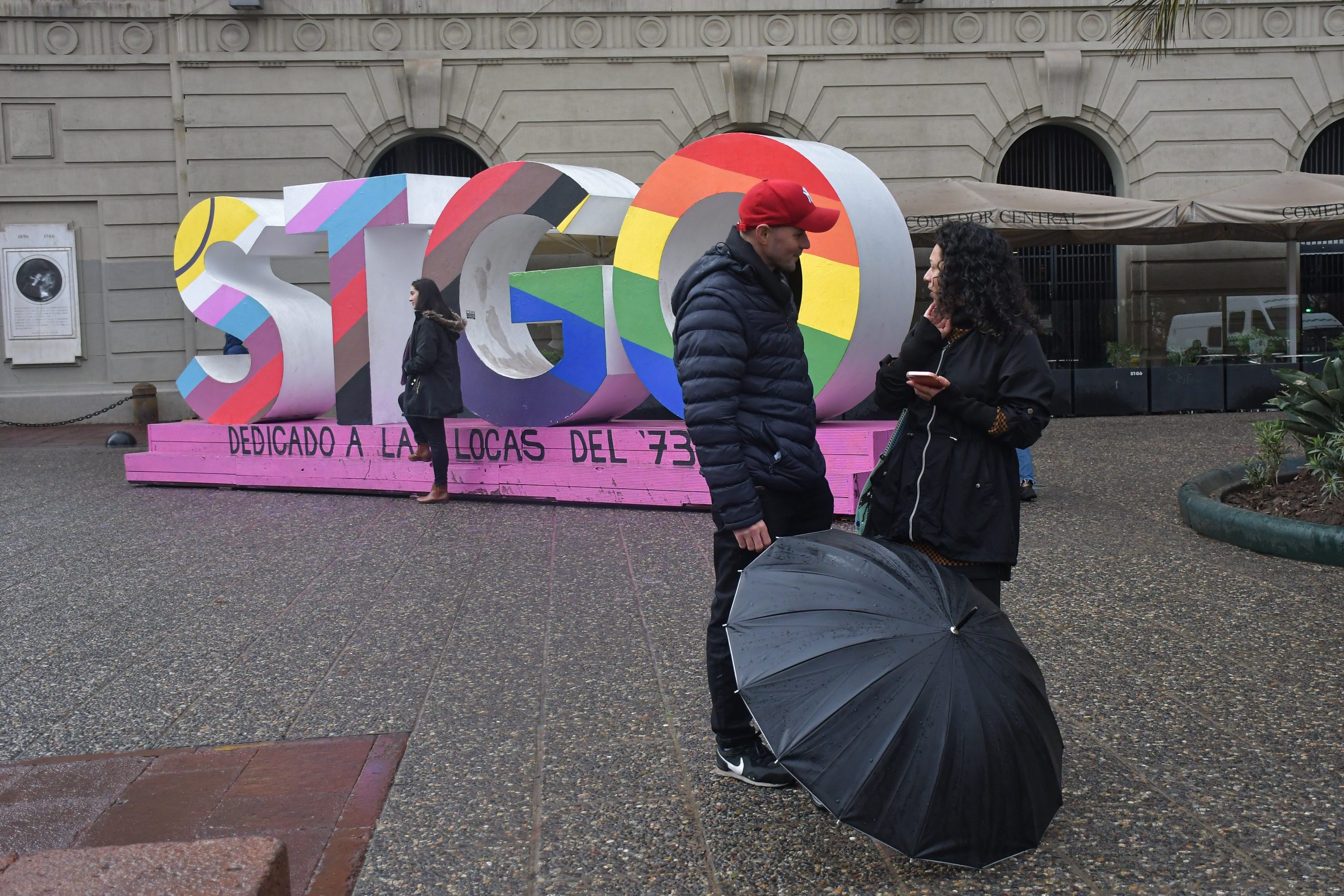 Jornada de moderadas lluvias en Santiago Centro.VICTOR HUENANTE / AGENCIUNO