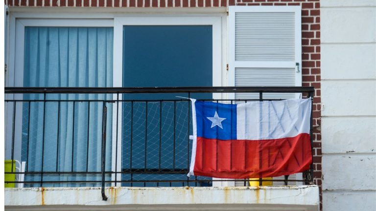 Bandera de chile fiestas patrias