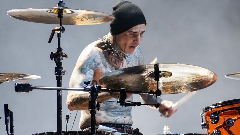 Blink-182 Travis Barker GettyImages-1491640394 web