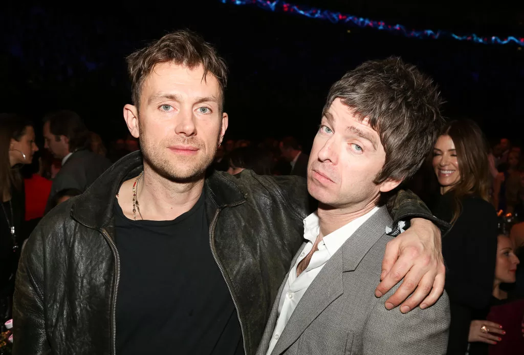 Damon Albarn y Noel Gallagher