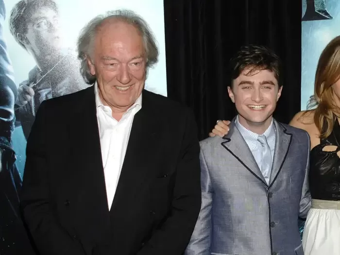 Michael Gambon y Daniel Radcliffe