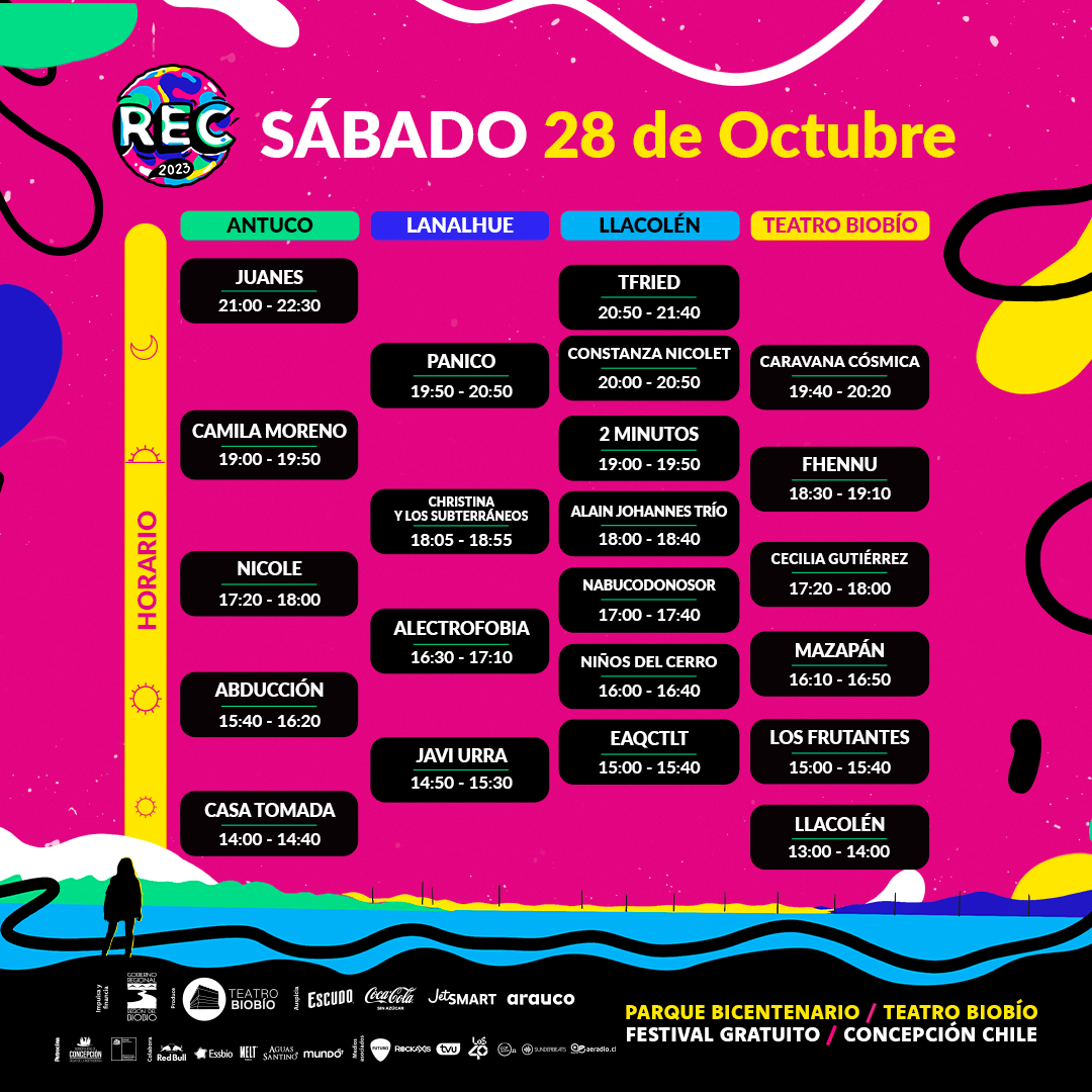 Horario REC Sábado 28 octubre 2023