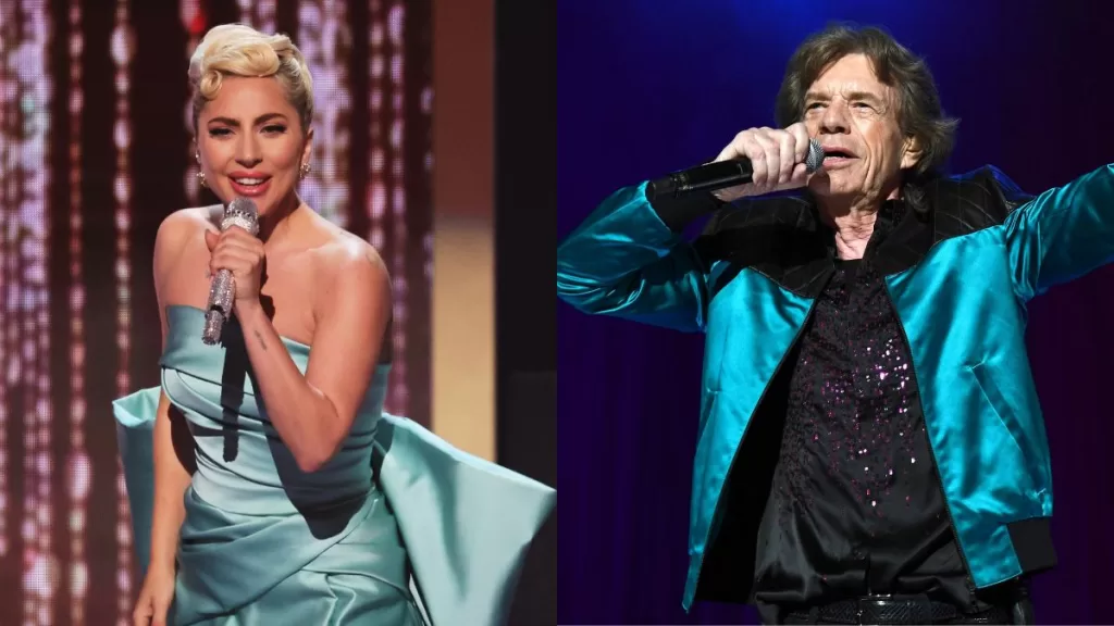 Lady Gaga y Mick Jagger