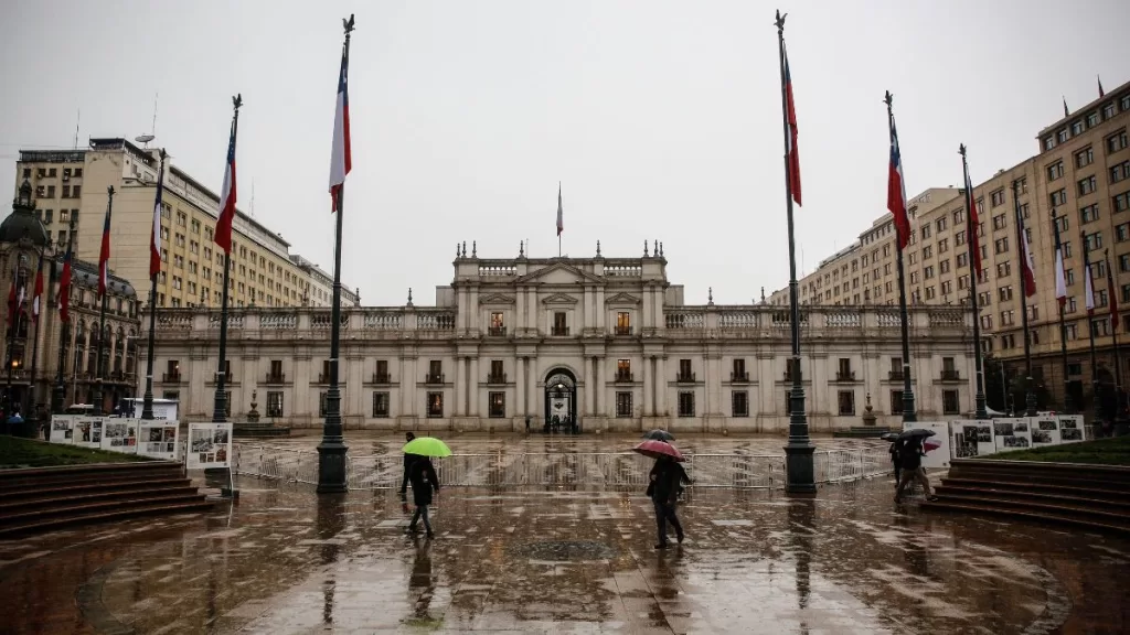 Lluvia en Santiago