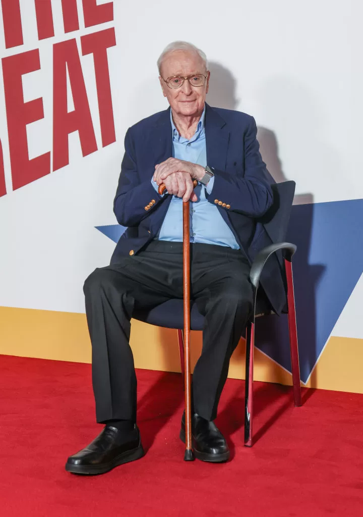 Michael Caine en el estreno de The Great Escaper. Foto: Getty Images.