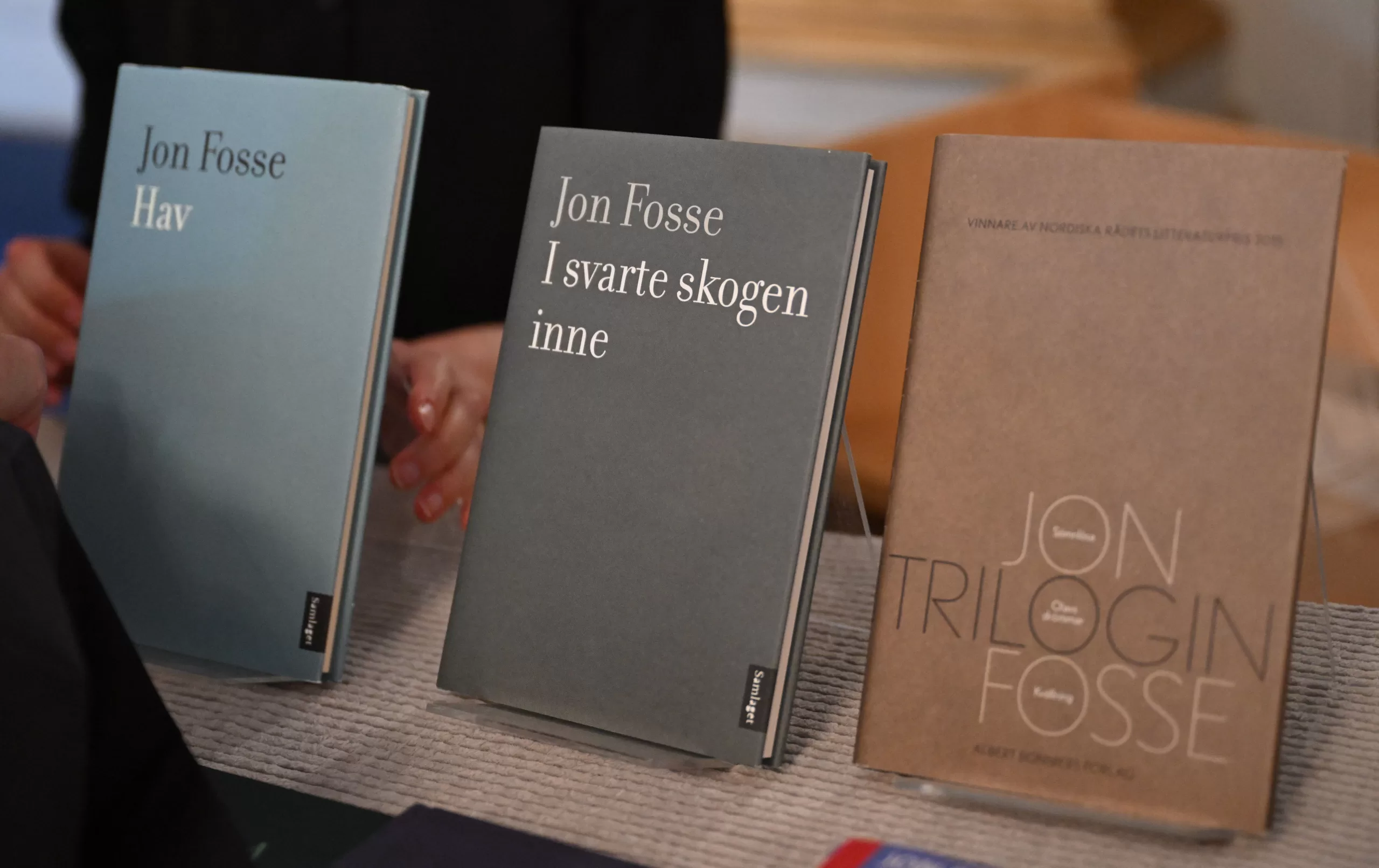 Libros del Premio Nobel de Literatura Jon Fosse. Foto: GettyImages.