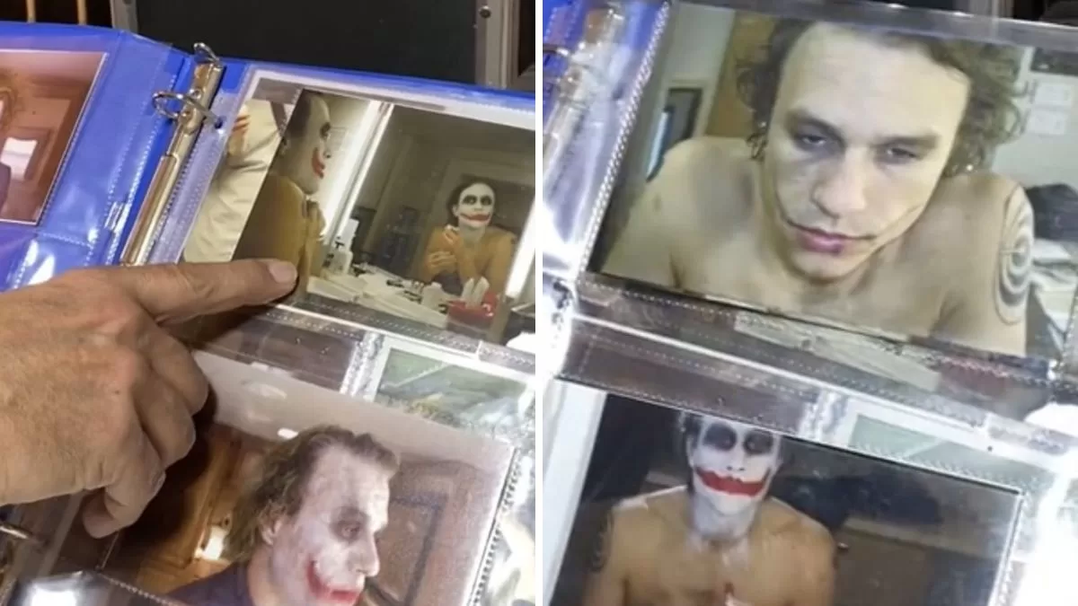 imágenes inéditas de Heath Ledger como El Joker