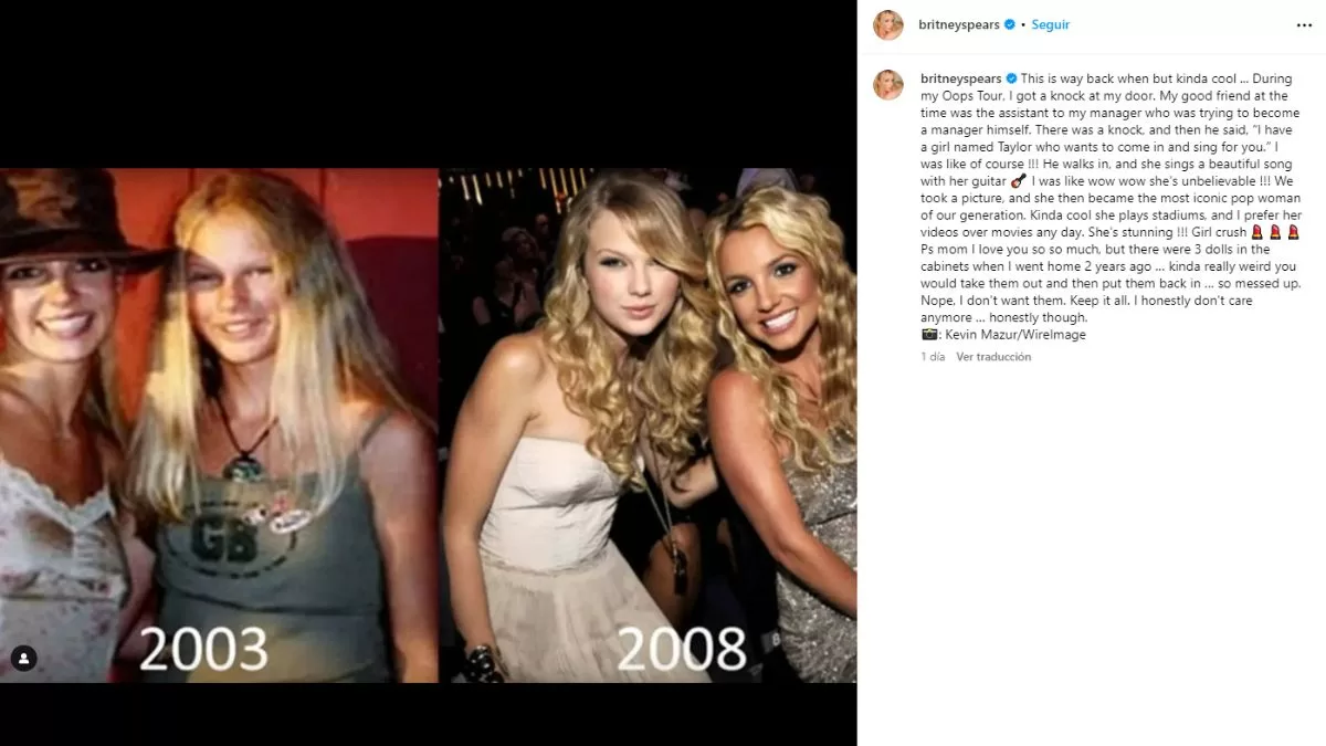 Britney Spears Instagram Taylor Swift