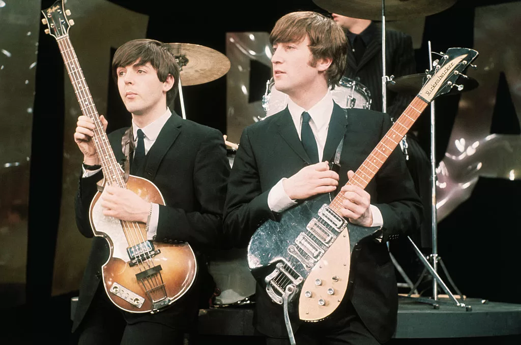 Paul McCartney y John Lennon. Foto: Getty Images.