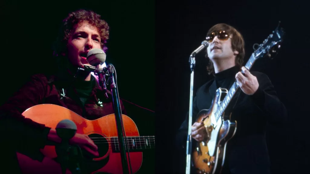 Bob Dylan John Lennon The beatles