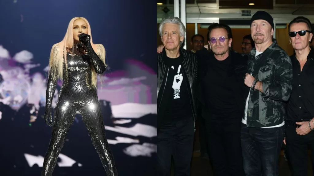 Madonna, U2. Getty Images