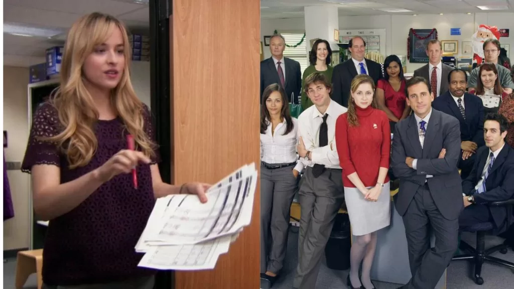 Dakota Johnson Getty IMagenes, y The Office IMDb