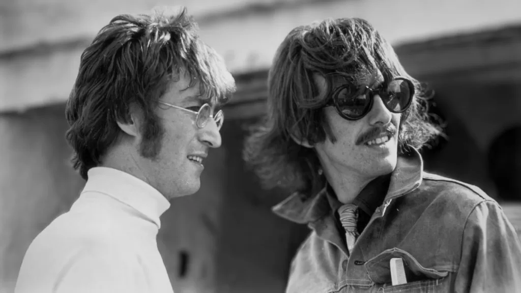 John Lennon George Harrison GettyImages-3246278 web