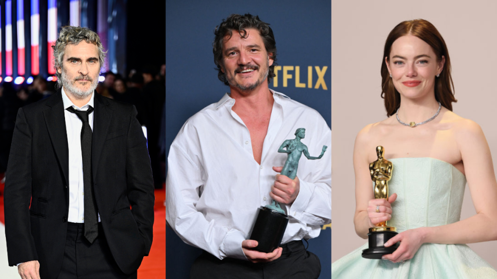 Joaquin Phoenix, Emma Stone, Pedro Pascal