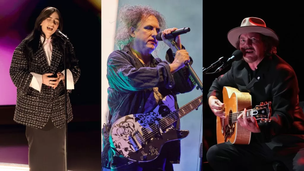 Artistas inteligencia artificial billie eilish eddie vedder robert smith