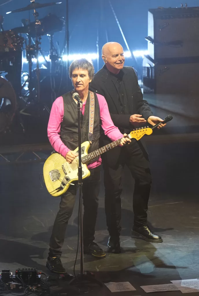 Johnny Marr y Neil Tennant. Foto: Getty Images.