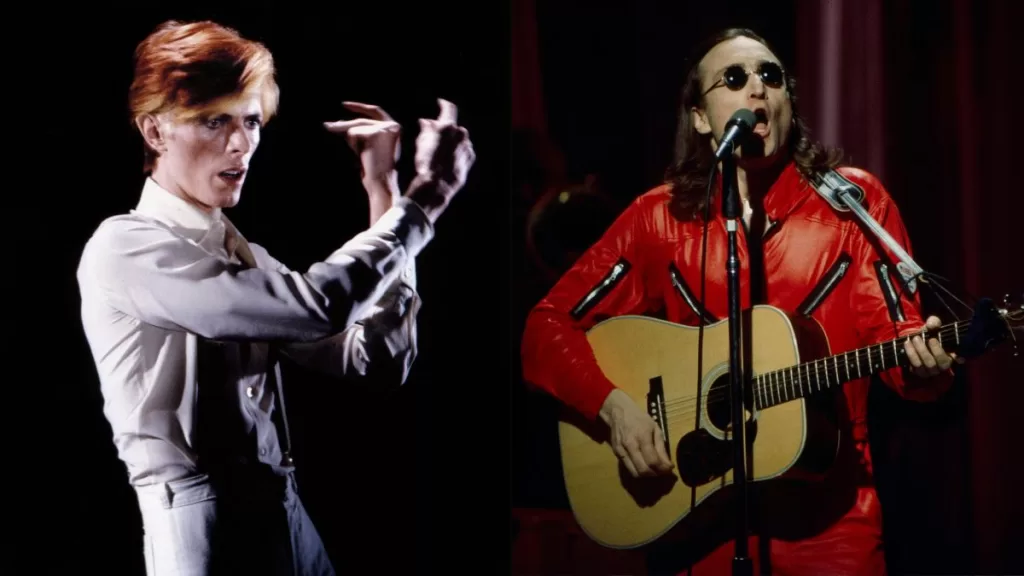 John Lennon David Bowie 1975