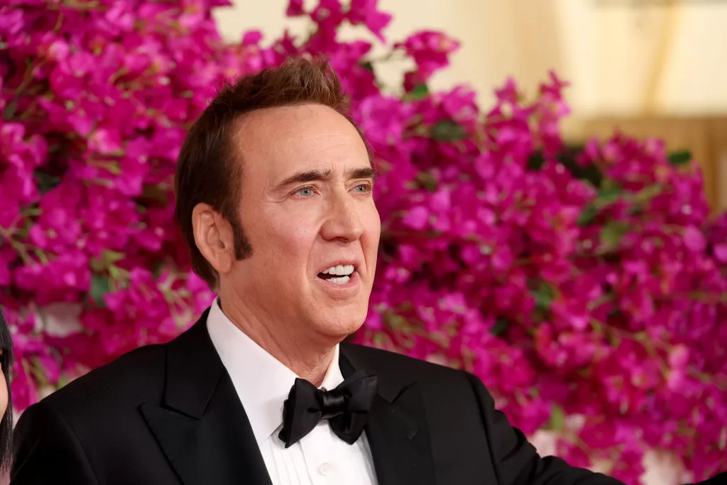 Nicolas Cage en los Premios Oscar 2024. Foto: Getty Images.