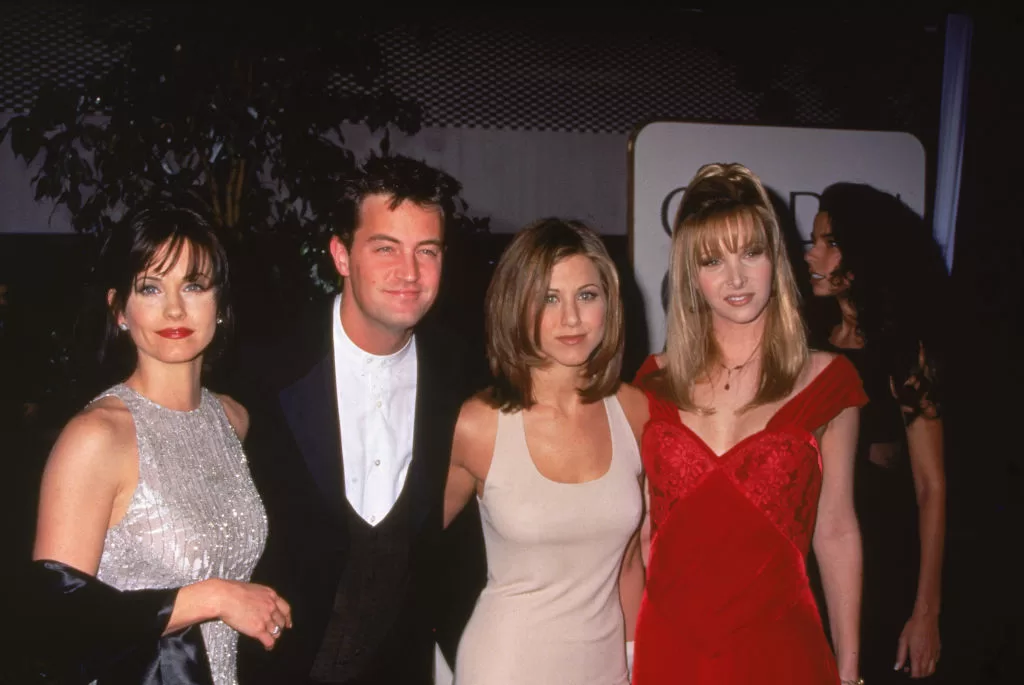 Cortney Cox, Matthew Perry, Jennifer Aniston y Lisa Kudrow.