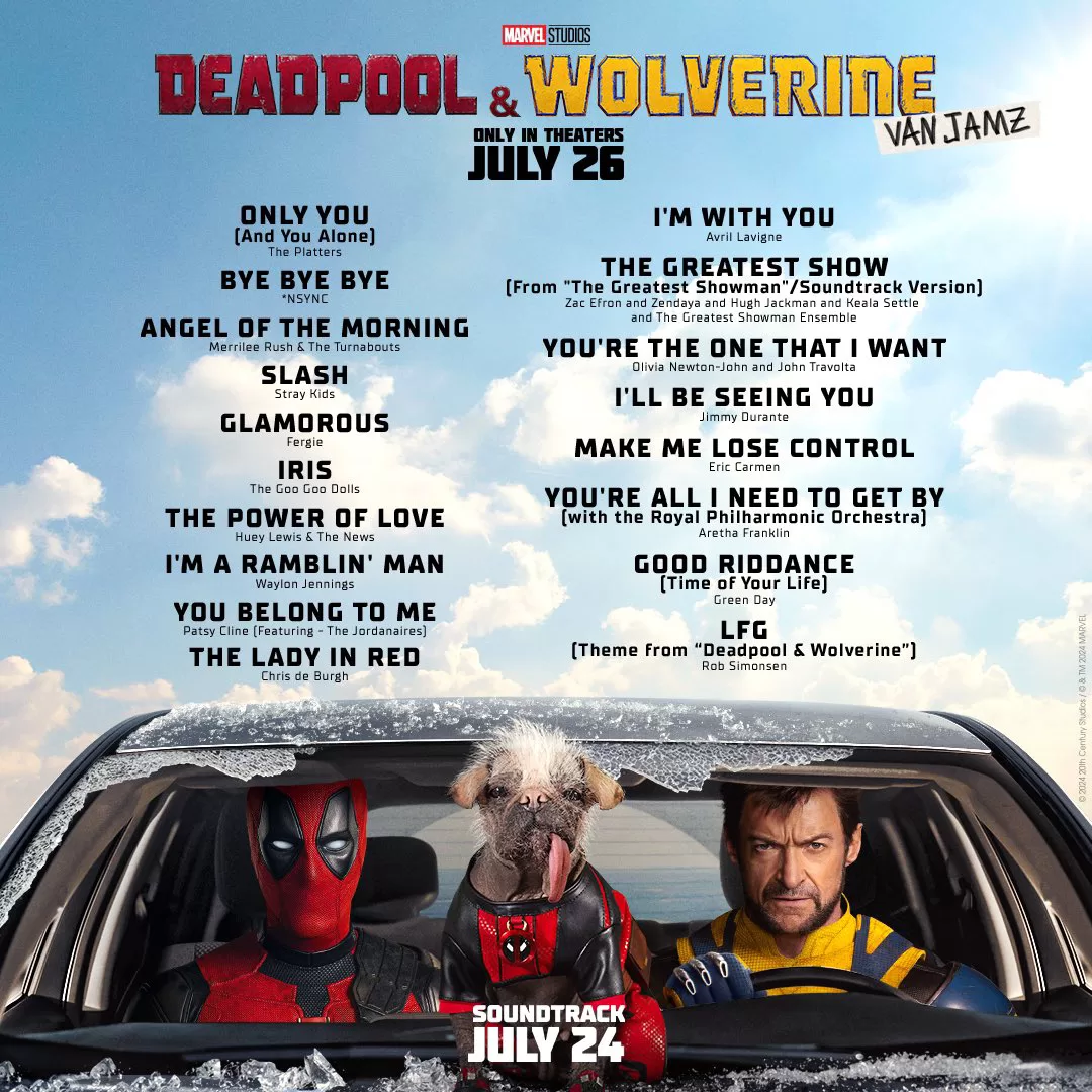 Canciones Deadpool y Wolverine