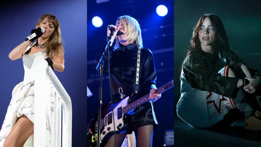 Kim Gordon Billie Eilish Taylor Swift