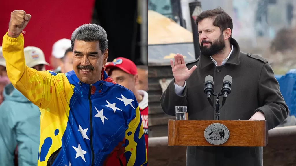 Nicolás Maduro Gabriel Boric GettyImages-2164142393