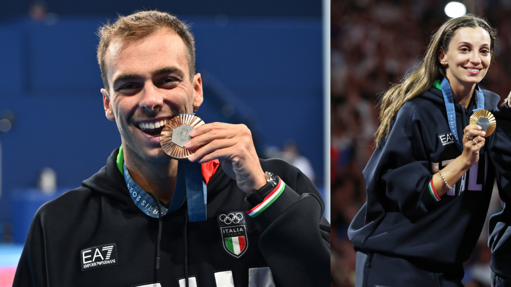 Pareja de atletas italianos paris 2024