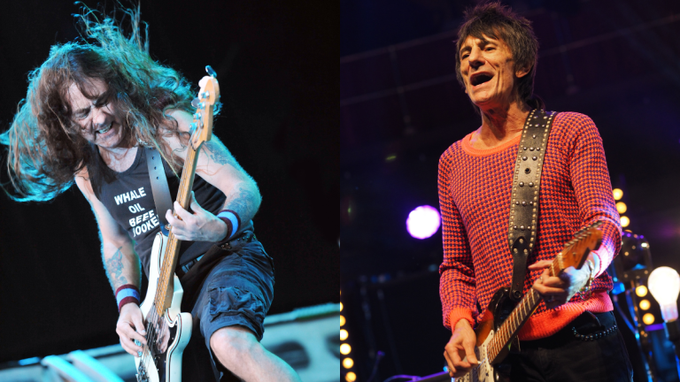 Steve Harris y Ronnie Wood