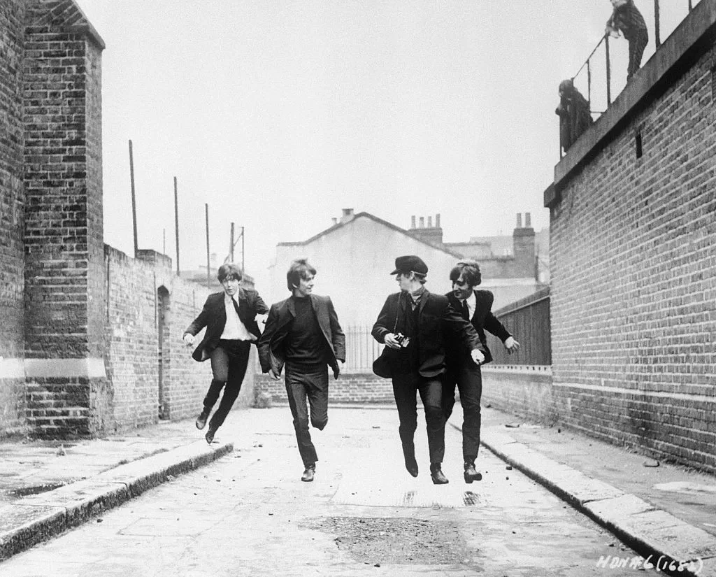 The Beatles Running in A Hard Day's Night