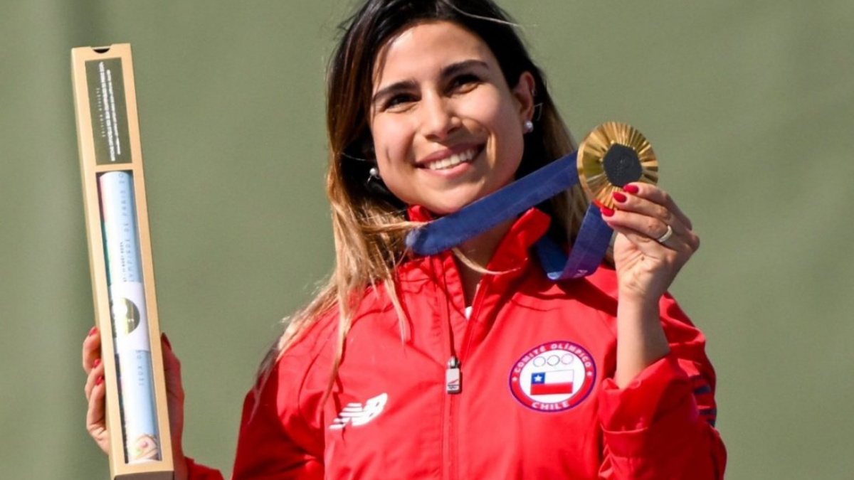 Francisca Crovetto gana medalla de oro en Tiro de skeet París 2024 Foto Claro Sports