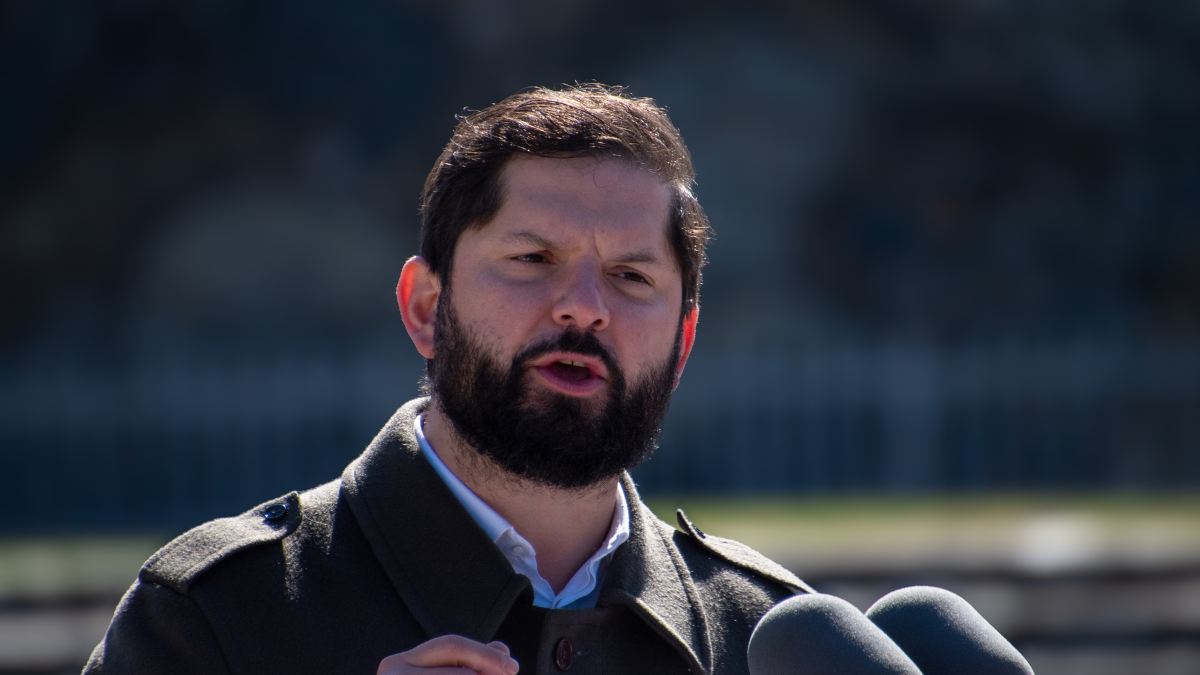 Presidente Gabriel Boric en Chillán (Agencia Uno)