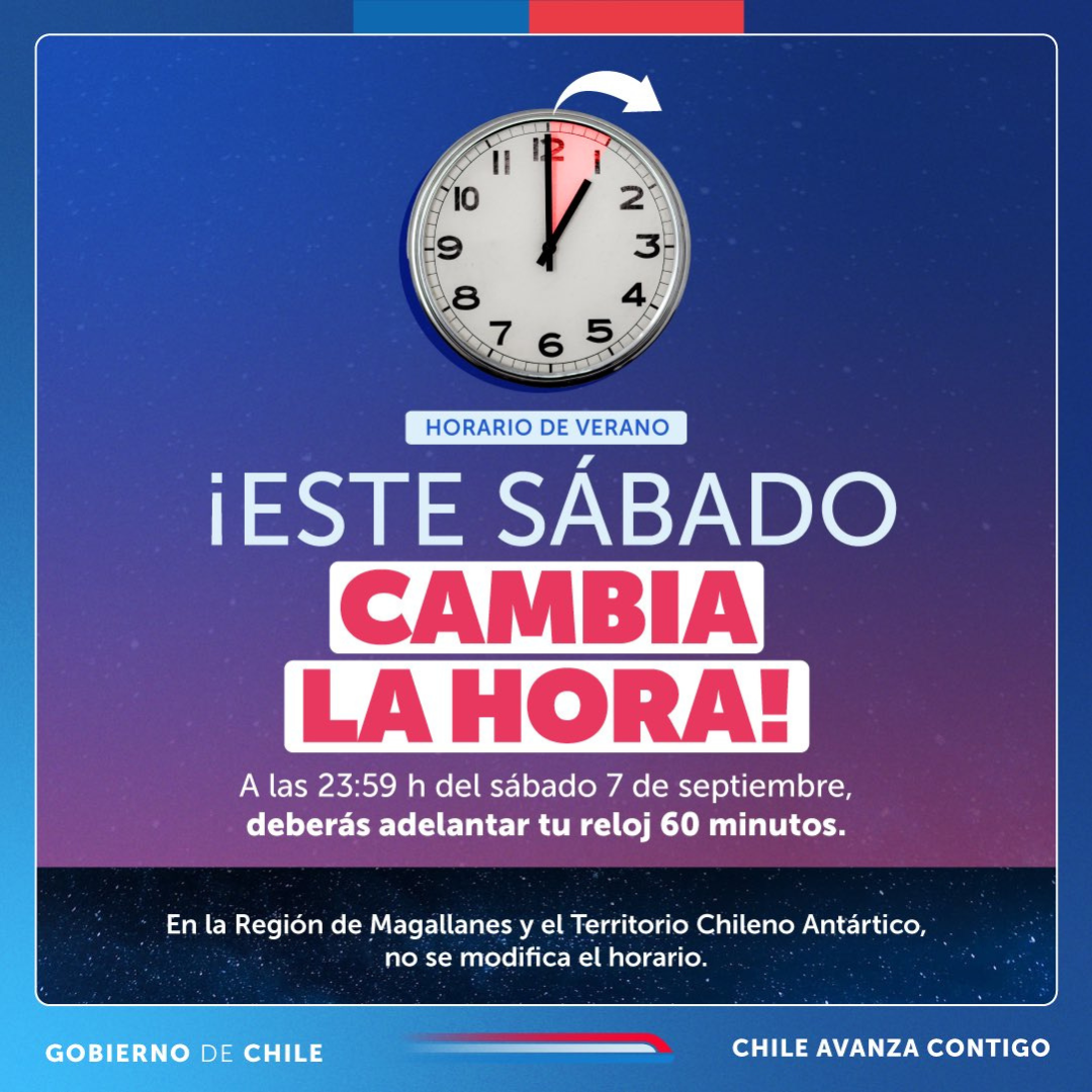 cambio de hora gobierno