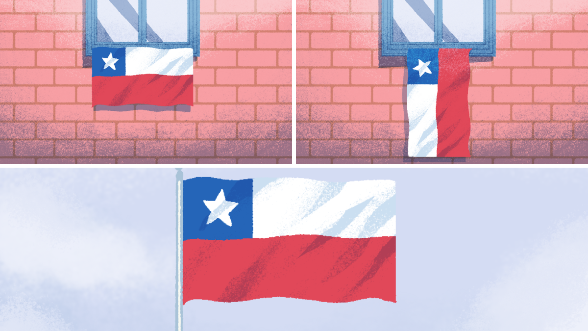 como poner bandera