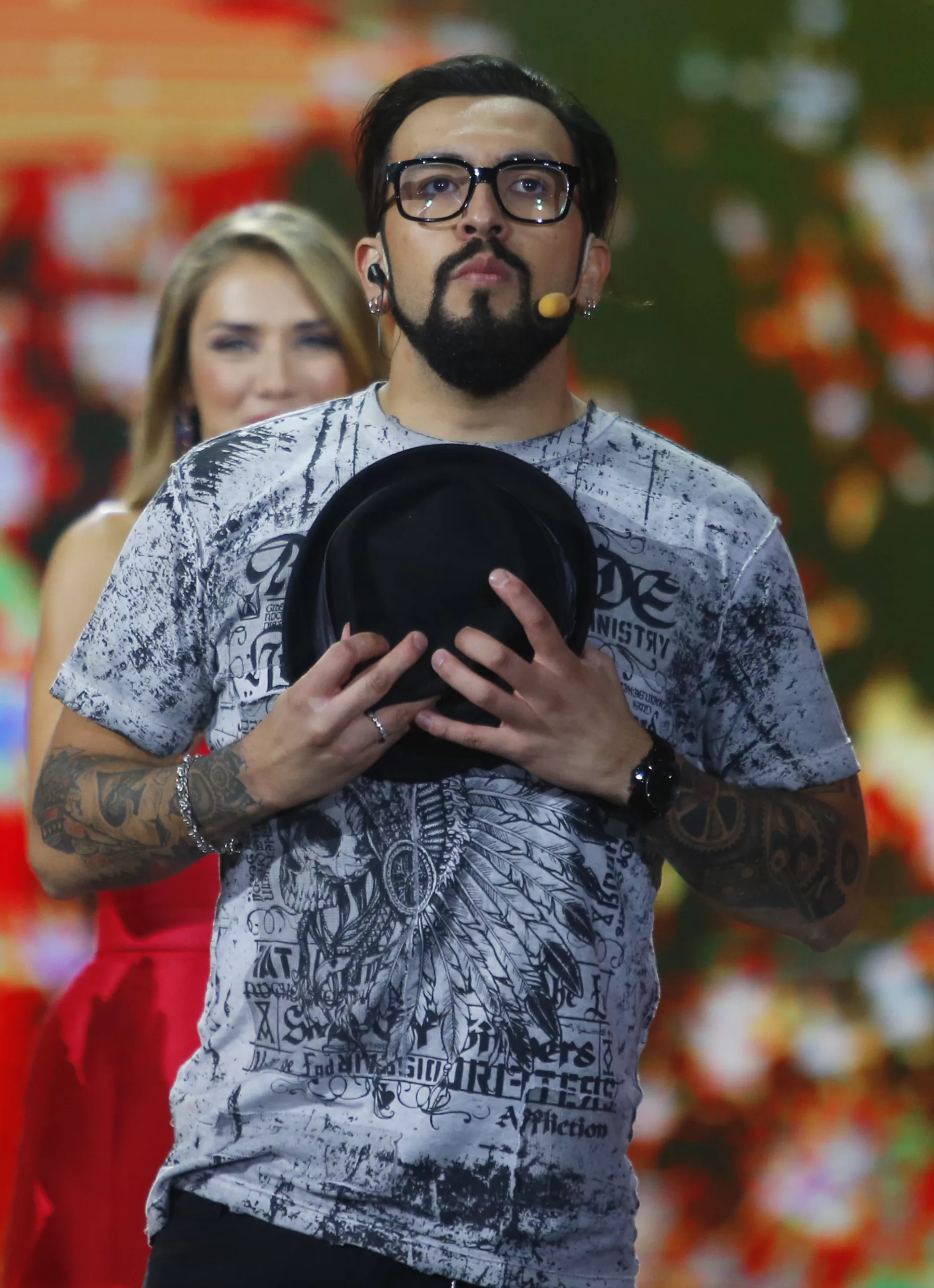 Edo Caroe en el Festival de Viña 2016. Foto: Agencia Uno.