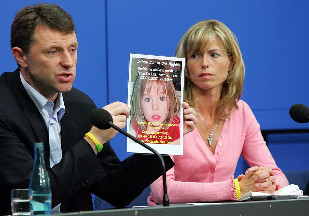 Kate y Gerry McCann, padres de Madeleine McCann (Getty Images)