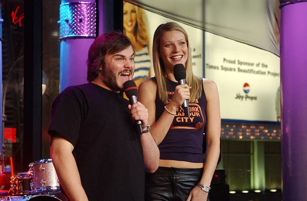 Jack Black y Gwyneth Paltrow su coprotagonista en Amor Ciego, 2001 | Getty Images