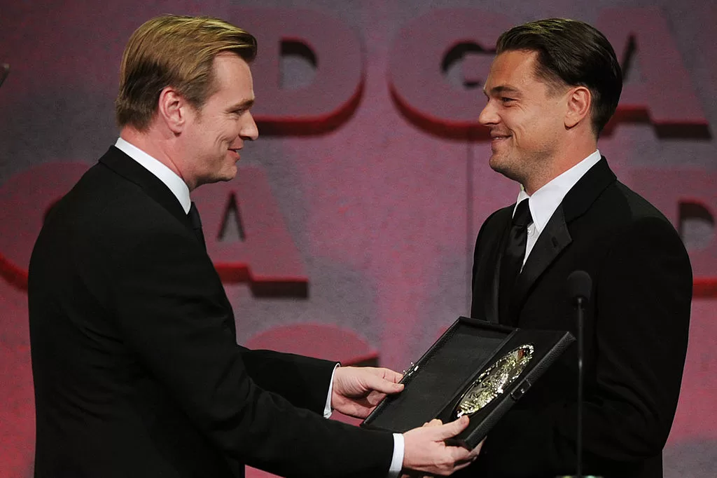 Leonardo DiCaprio y Cristopher Nolan. Foto: Getty Images. 